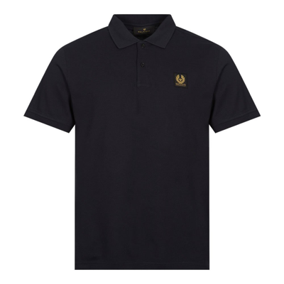 Shop Belstaff Polo Shirt In Navy