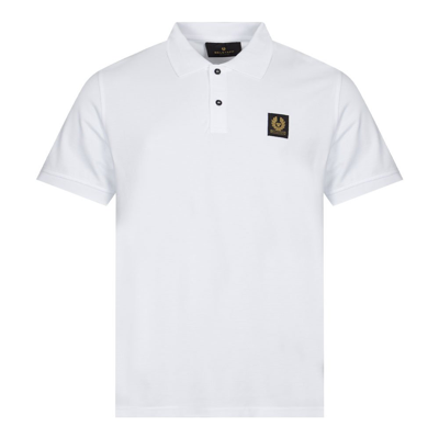 Shop Belstaff Polo Shirt In White