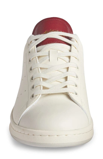 Shop Adidas Originals Stan Smith Sneaker In Off White/ Grey/ Burgundy