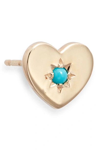 Shop Anzie Love Letter Turquoise Heart Stud Earrings