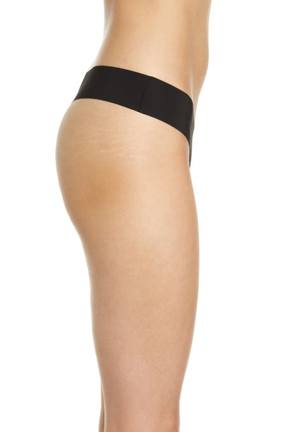 Shop Commando Microfiber Thong In Black