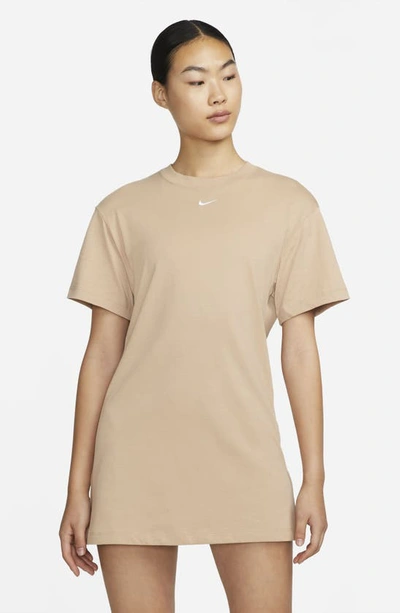 Nike Women's  Sportswear Essential Dress In Hemp/ White