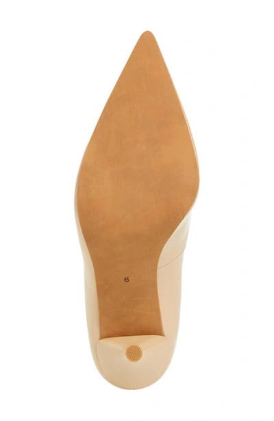 Shop Jeffrey Campbell Trixy Pointed Toe Pump In Light Natural Patent