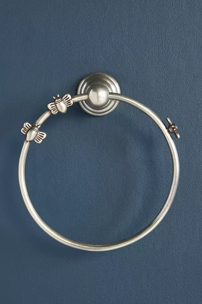 Shop Anthropologie Bumblebee Towel Ring In Silver