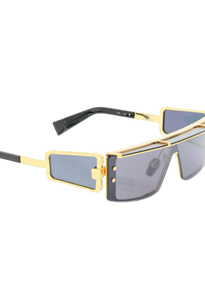 Shop Balmain Wonder Boy Iii Sunglasses In Black,gold