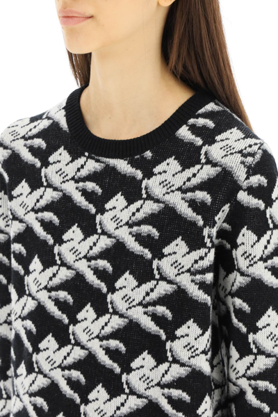 Shop Etro Pegaso-motif Wool And Cashmere Sweater