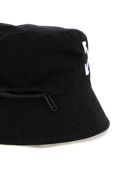 Shop Off-white 'arrows' Cotton Bucket Hat In Black