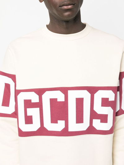 Shop Gcds Sweatshirt With Print In Red