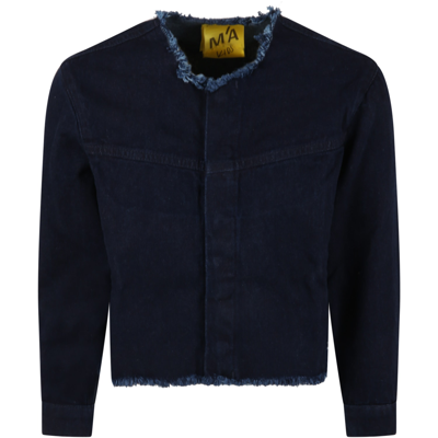 Shop Marques' Almeida Blue Jacket For Girl