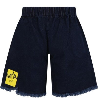 Shop Marques' Almeida Blue Short For Girl