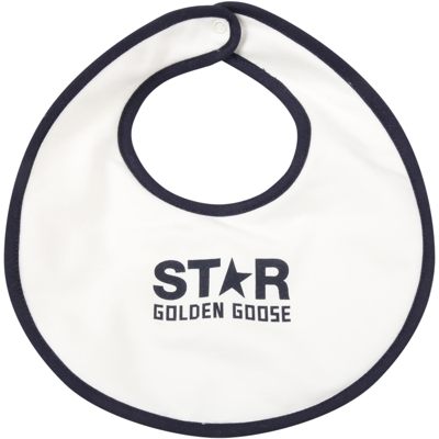 Shop Golden Goose White Set For Baby Kids With Logo
