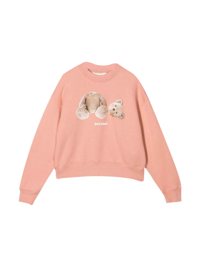 Shop Palm Angels Girl Sweatshirt Print With Teddy