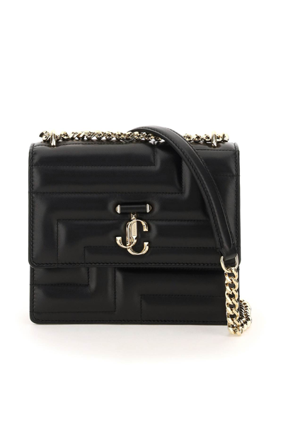 Shop Jimmy Choo Matelasse Crossbody Bag In Black