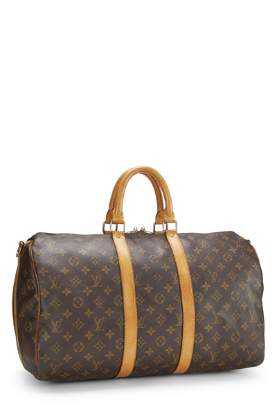 Pre-owned Louis Vuitton Monogram Canvas Keepall Bandouliere 45