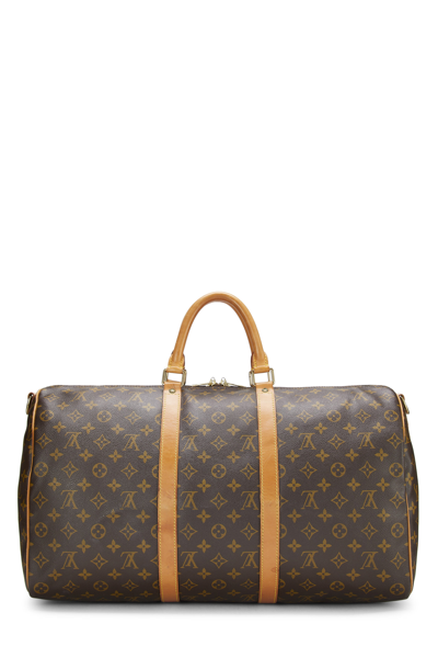 Pre-owned Louis Vuitton Monogram Canvas Keepall Bandouliere 50