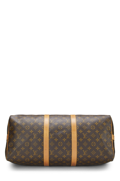 Pre-owned Louis Vuitton Monogram Canvas Keepall Bandouliere 50