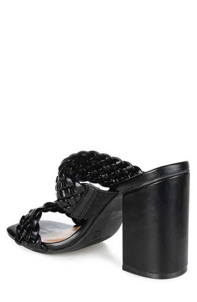 Journee Collection Melissa Braided Strap Pump In Black