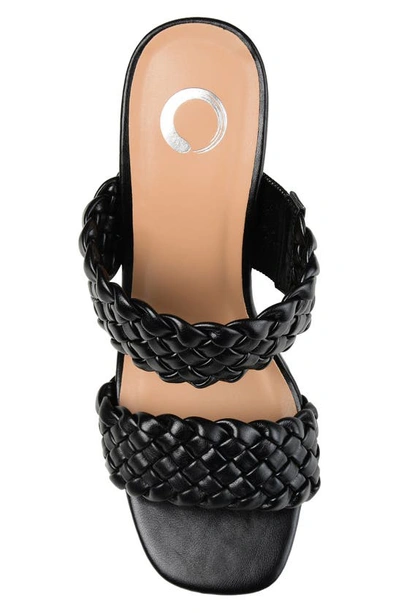 Journee Collection Melissa Braided Strap Pump In Black