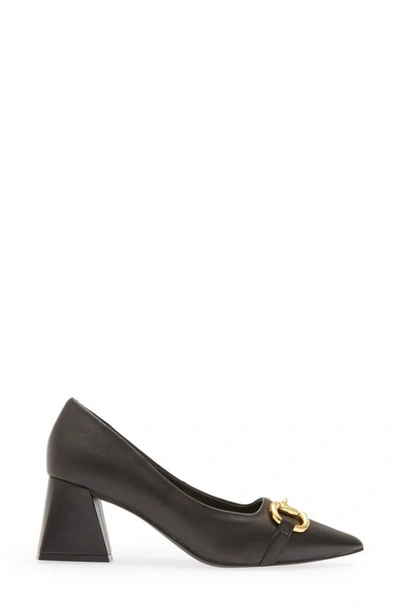 Shop Jeffrey Campbell Happy Hour Pointed Toe Pump In Black Gold