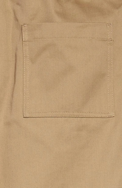 Shop Burberry Curran Icon Woven Pants In Honey