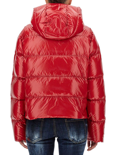 Shop Dsquared2 Women's Red Other Materials Outerwear Jacket