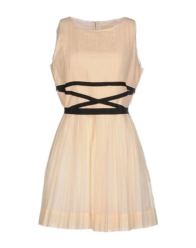 Band Of Outsiders Short Dresses In Sand