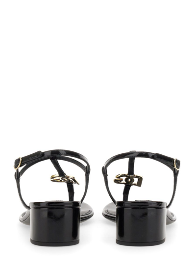 Shop Dolce E Gabbana Women's Black Other Materials Sandals
