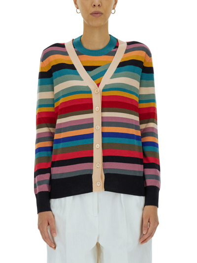 Shop Ps By Paul Smith Women's Multicolor Other Materials Cardigan