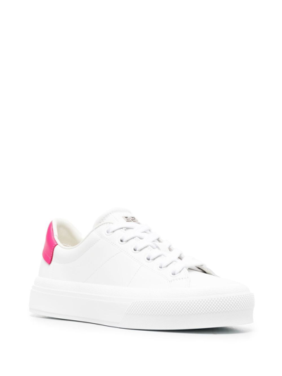 Shop Givenchy Women's White Leather Sneakers