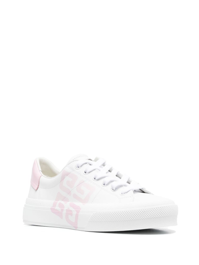 GIVENCHY GIVENCHY WOMEN'S WHITE LEATHER SNEAKERS BE0027E1ER149 40