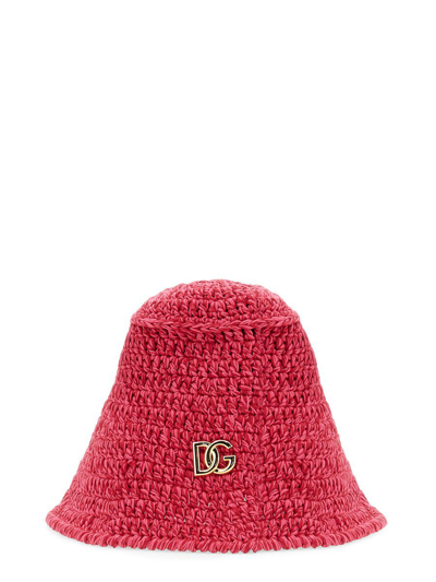 Shop Dolce E Gabbana Women's Pink Other Materials Hat