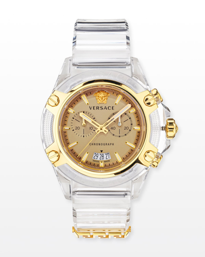 Shop Versace Men's 44mm Icon Active Watch, White