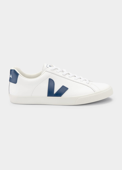 Shop Veja Esplar Bicolor Low-top Sneakers In Wht/cob