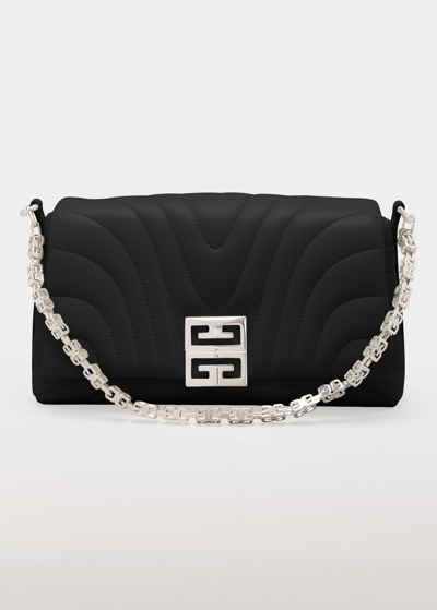 Shop Givenchy Small 4g Crossbody Bag In Calf Leather In 001 Black