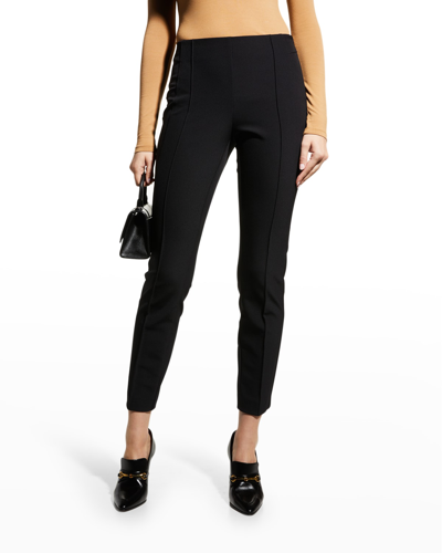 Shop Lafayette 148 Gramercy Acclaimed-stretch Pants In Ficus