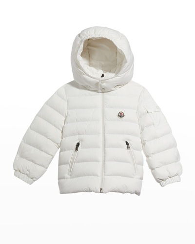 Moncler Kids' Boy's Jules Solid Puffer Jacket In White | ModeSens