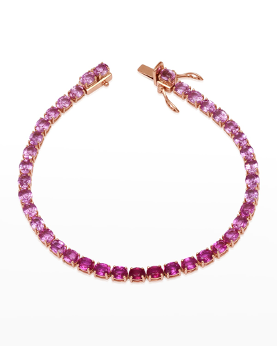 Shop Graziela Gems Ombre Pink Sapphire Tennis Bracelet