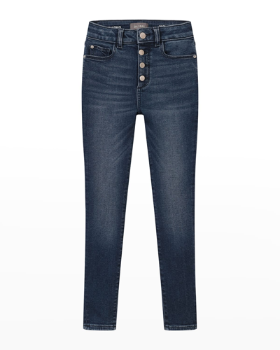 Shop Dl Premium Denim Girl's Chloe Skinny Jeans In Eco Dark