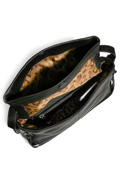 Aimee Kestenberg Free Bird Leather Shoulder Bag In Black W/ Black