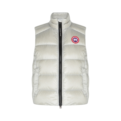 Shop Canada Goose Cypress Grey Quilted Shell Gilet, Gilet, Grey, Silver