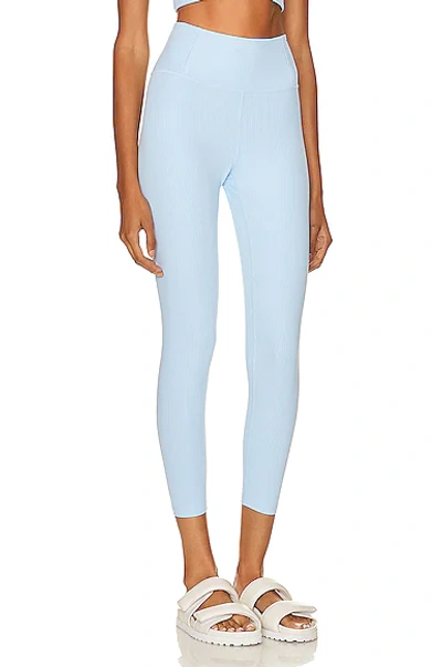 Shop Girlfriend Collective Rib High-rise Legging In Bluebell