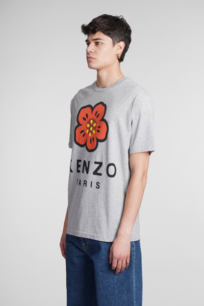 Shop Kenzo T-shirt In Grey Cotton