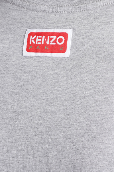 Shop Kenzo T-shirt In Grey Cotton