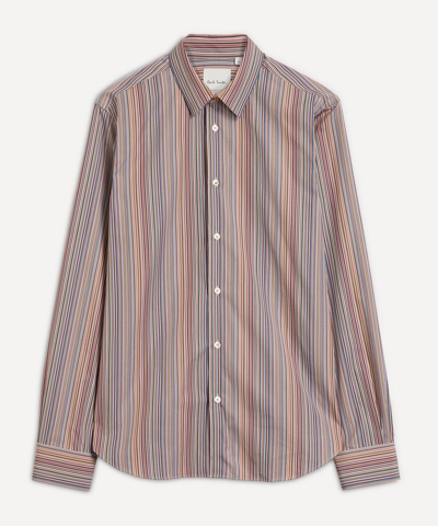 Shop Paul Smith Tailored Signature Stripe Shirt In Multi
