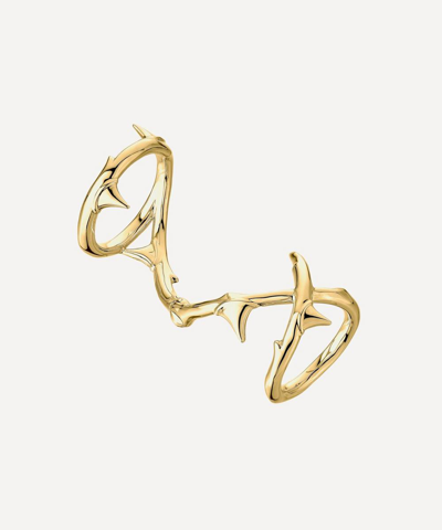 Shop Shaun Leane Gold Plated Vermeil Silver Rose Thorn Hinged Ring