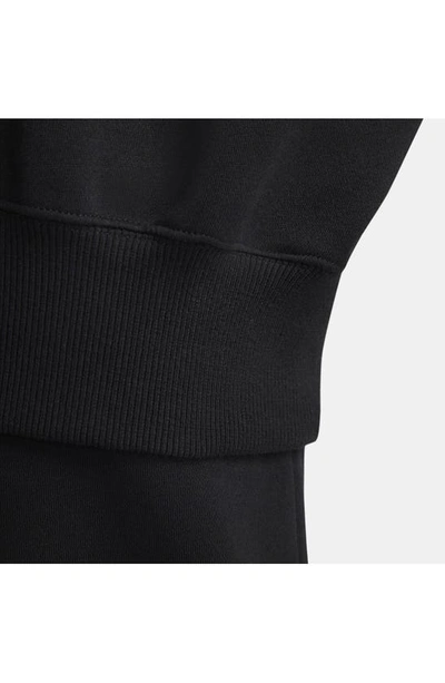 Shop Nike Sportswear Phoenix Fleece Sweatshirt In Black/ Sail
