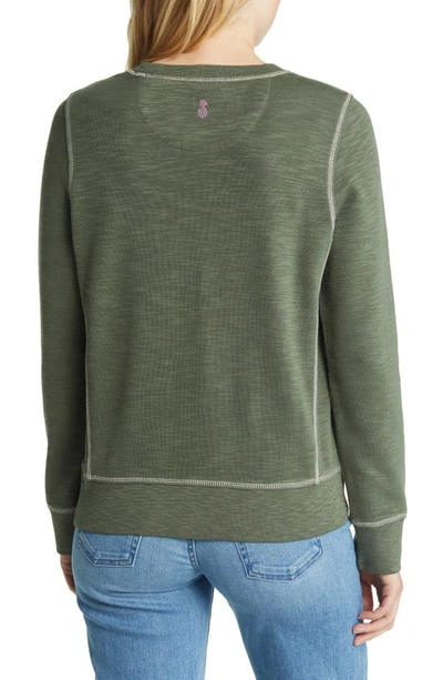 Shop Tommy Bahama Tobago Bay Crewneck Sweatshirt In Palm Moss