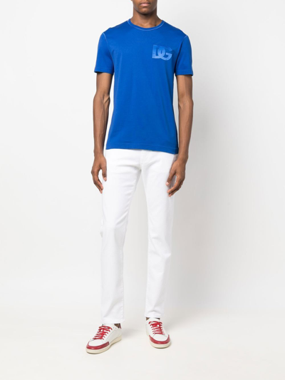 Shop Dolce & Gabbana T-shirt Dg In Blue