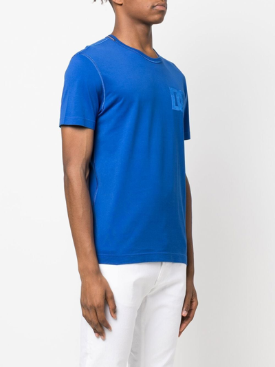 Shop Dolce & Gabbana T-shirt Dg In Blue