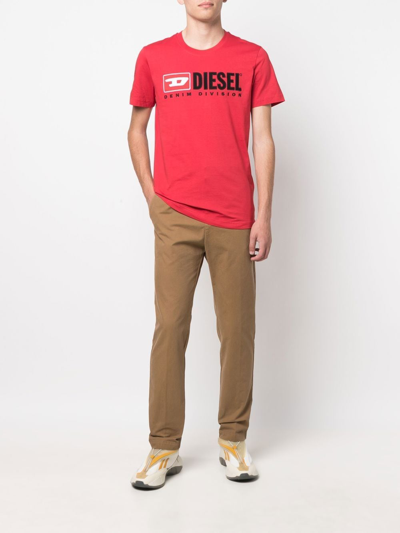 Shop Diesel T-diegor-div In Red